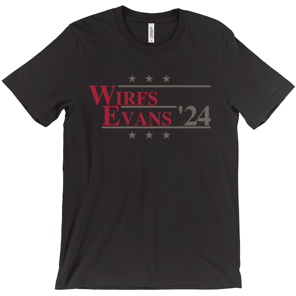 Wirfs and Evans 2024 Election Parody T-shirt