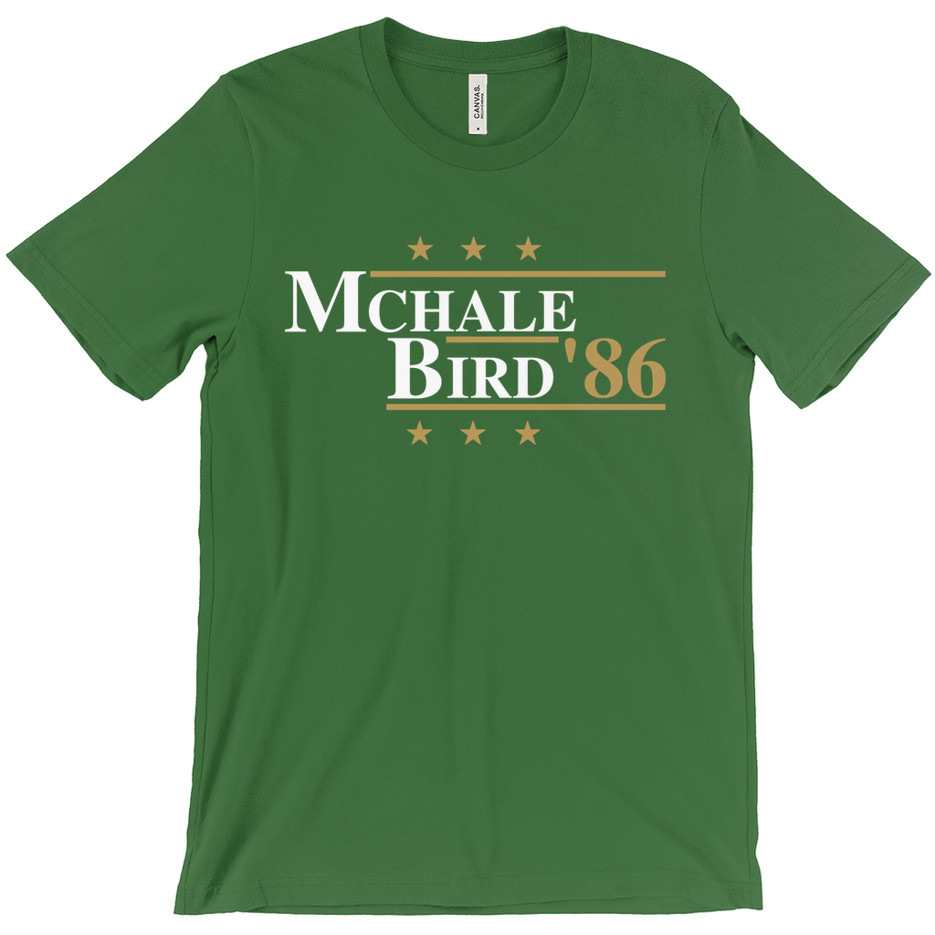 McHale and Bird 1986 Retro Election Parody T-shirt