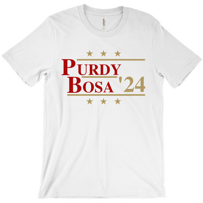 Purdy and Bosa 2024 Election Parody T-shirt