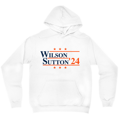 Wilson and Sutton 2024 Election Parody Pullover Hoodie