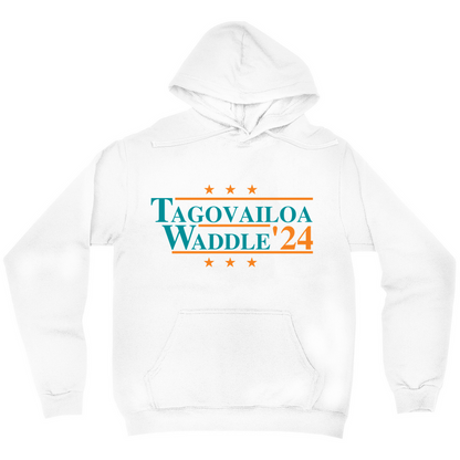 Tagovailoa and Waddle 2024 Election Parody Pullover Hoodie