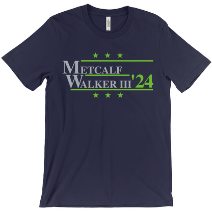 Metcalf and Walker III 2024 Election Parody T-shirt