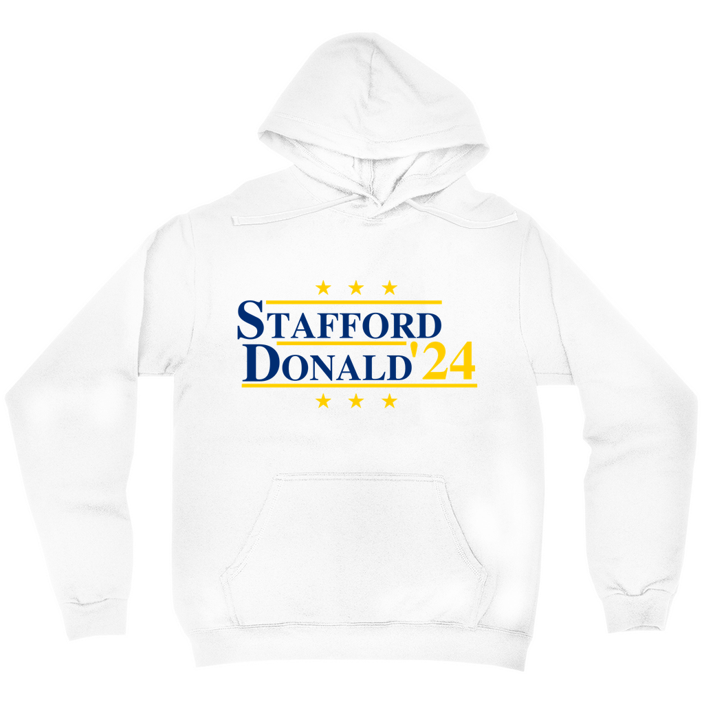 Stafford and Donald 2024 Election Parody Pullover Hoodie