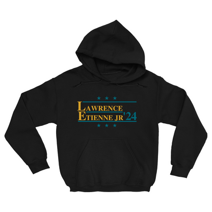 Lawrence and Etienne Jr. 2024 Election Parody Pullover Hoodie