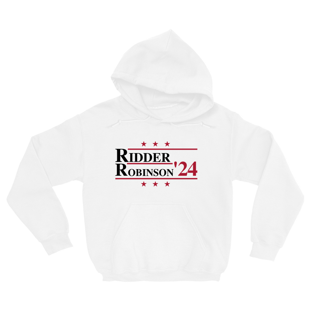 Ridder and Robinson 2024 Election Parody Pullover Hoodie