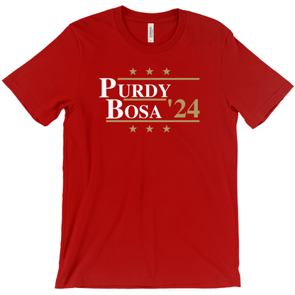 Purdy and Bosa 2024 Election Parody T-shirt