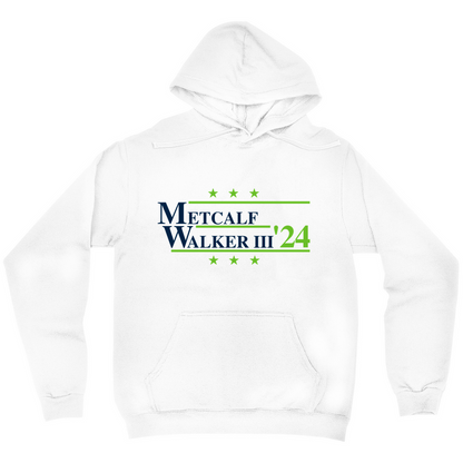 Metcalf and Walker III 2024 Election Parody Pullover Hoodie