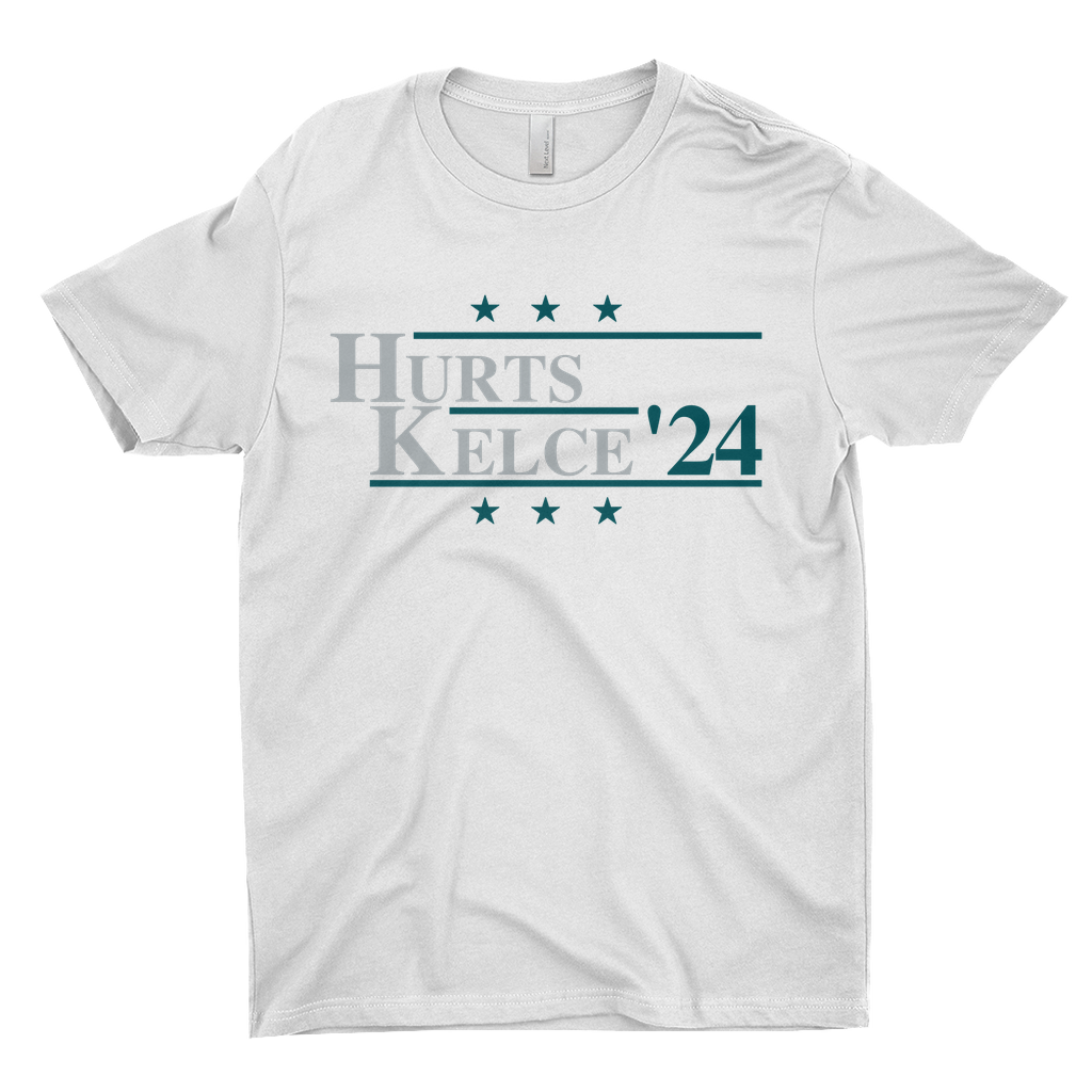 Hurts and Kelce 2024 Election Parody T-shirt