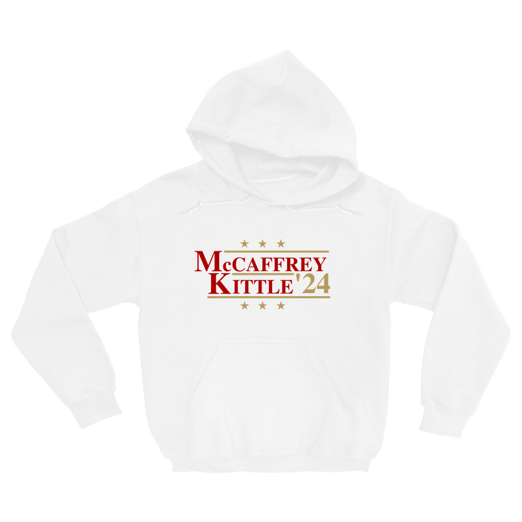 McCaffrey and Kittle 2024 Election Parody Pullover Hoodie