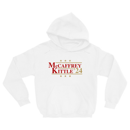 McCaffrey and Kittle 2024 Election Parody Pullover Hoodie