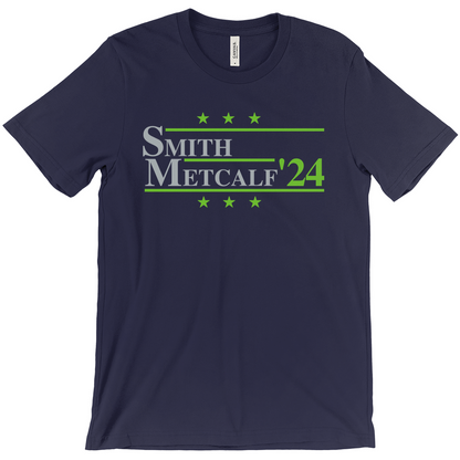 Smith and Metcalf 2024 Election Parody T-shirt