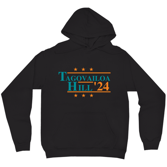 Tagovailoa and Hill 2024 Election Parody Pullover Hoodie