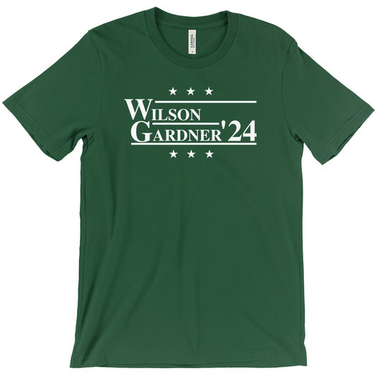 Wilson and Gardner 2024 Election Parody T-shirt