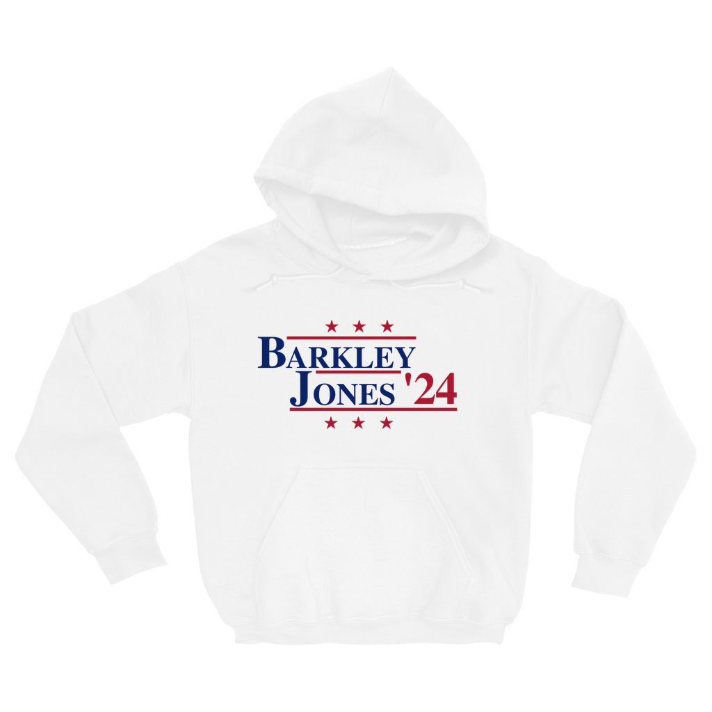 Barkley and Jones 2024 Election Parody Pullover Hoodie