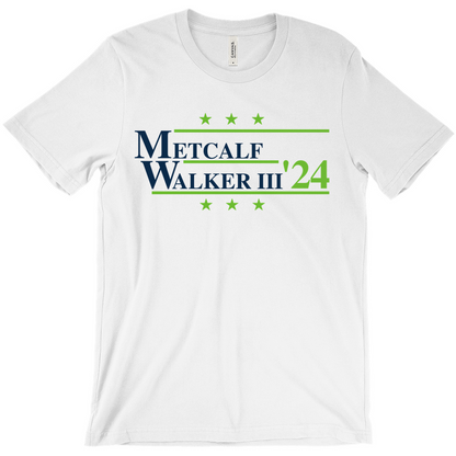 Metcalf and Walker III 2024 Election Parody T-shirt