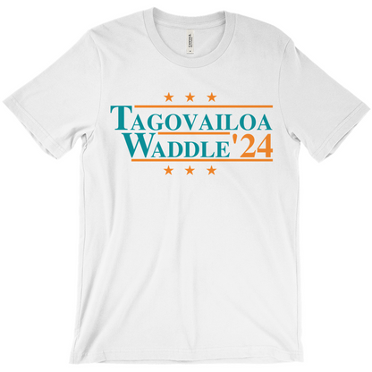 Tagovailoa and Waddle 2024 Election Parody T-shirt