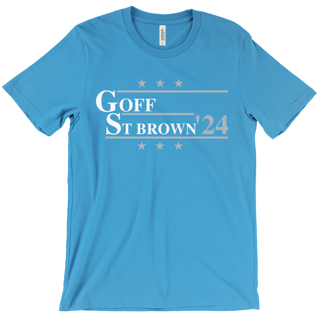 Goff and St. Brown 2024 Election Parody T-shirt