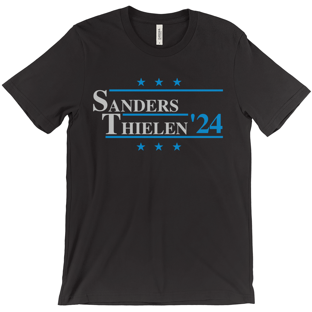 Sanders and Thielen 2024 Election Parody T-shirt