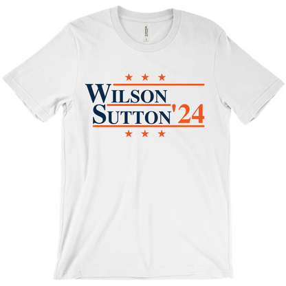 Wilson and Sutton 2024 Election Parody T-shirt