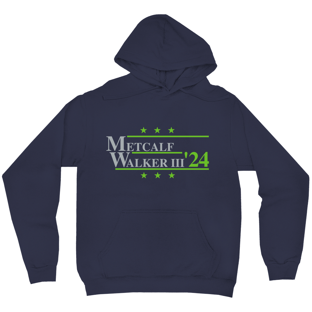 Metcalf and Walker III 2024 Election Parody Pullover Hoodie