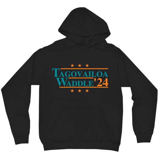 Tagovailoa and Waddle 2024 Election Parody Pullover Hoodie