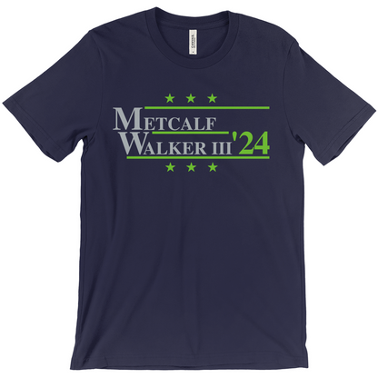 Metcalf and Walker III 2024 Election Parody T-shirt