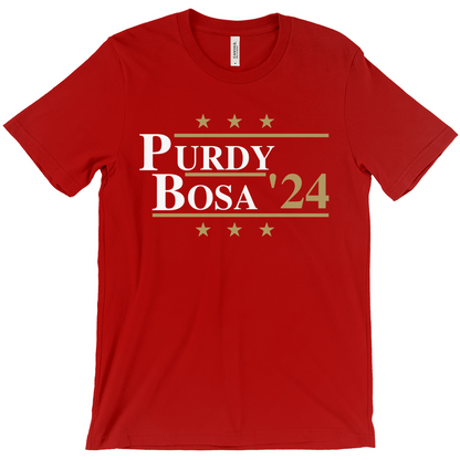 Purdy and Bosa 2024 Election Parody T-shirt