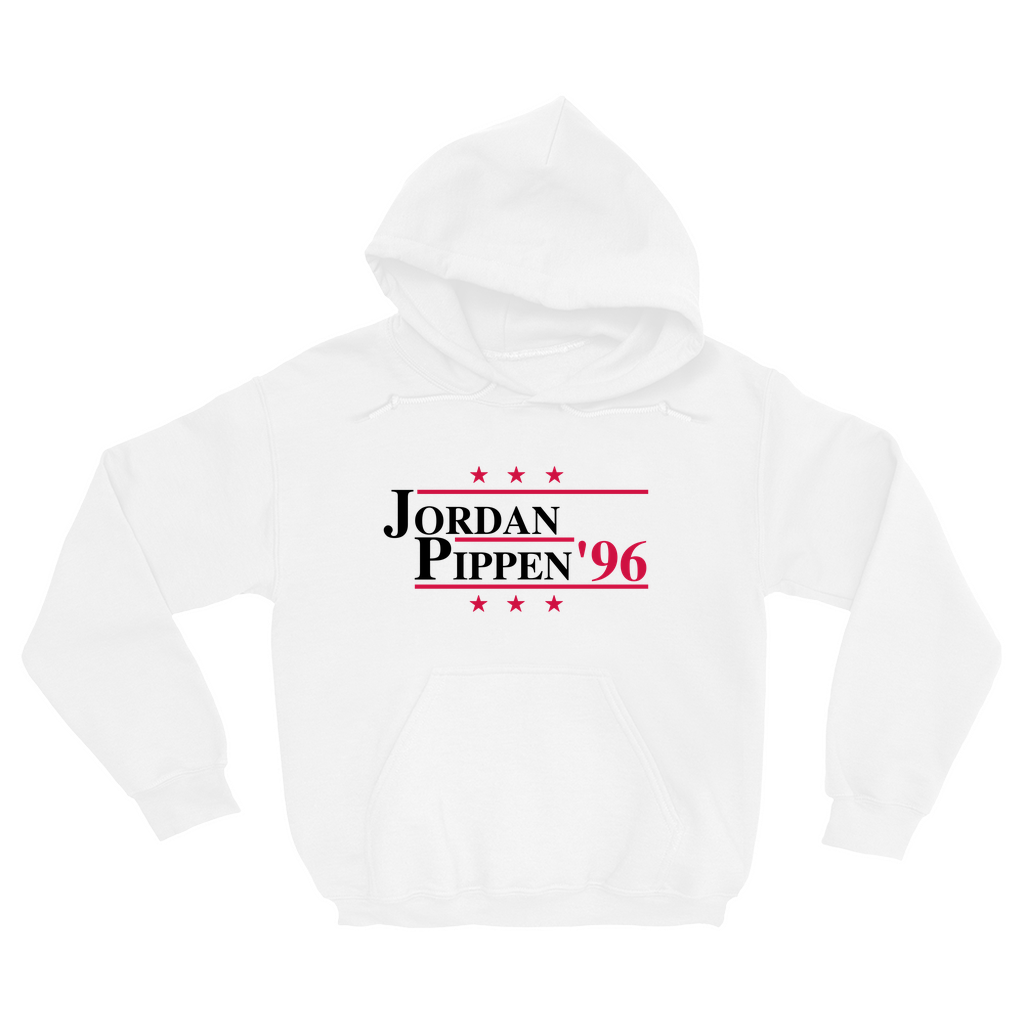 Jordan and Pippen Retro 1996 Election Parody Pullover Hoodie