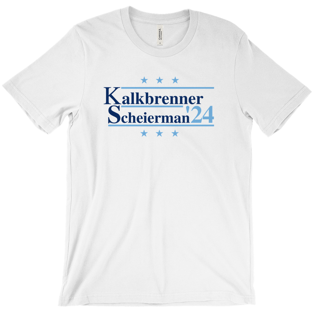 Kalkbrenner and Scheierman 2024 Election Parody T-shirt