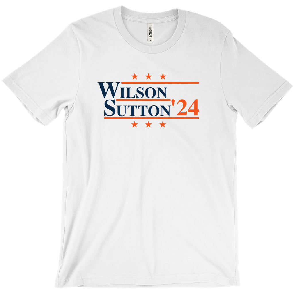 Wilson and Sutton 2024 Election Parody T-shirt