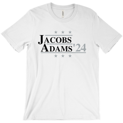 Jacobs and Adams 2024 Election Parody T-shirt