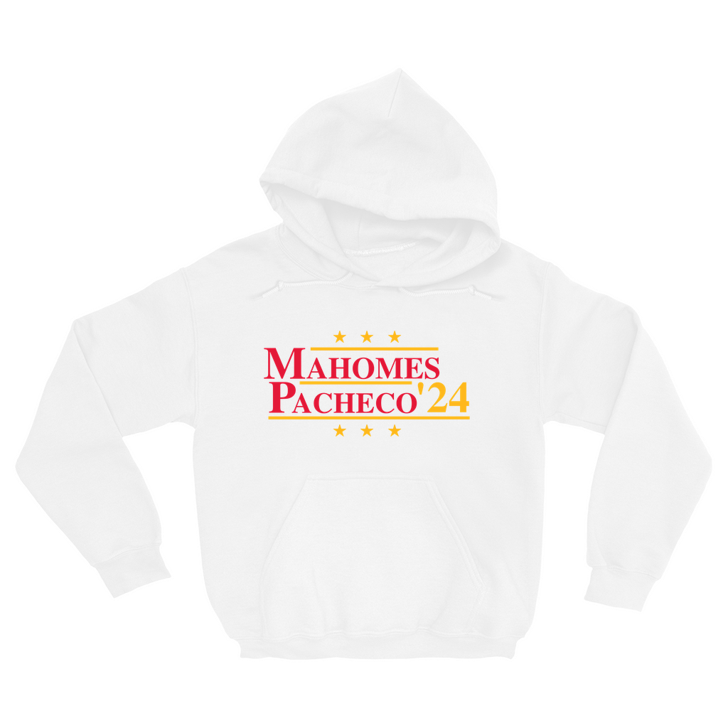 Mahomes and Pacheco 2024 Election Parody Pullover Hoodie