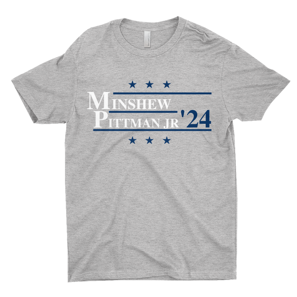 Minshew and Pittman Jr. 2024 Election Parody T-shirt