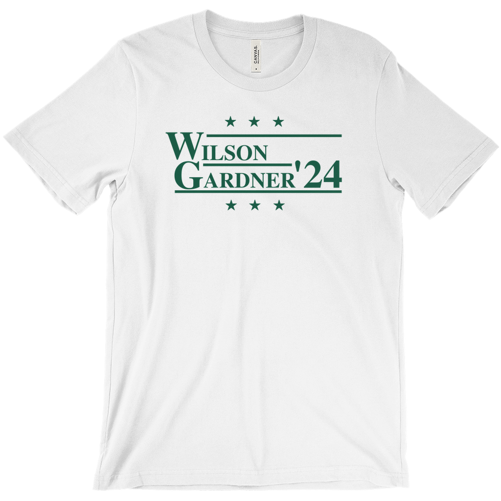 Wilson and Gardner 2024 Election Parody T-shirt