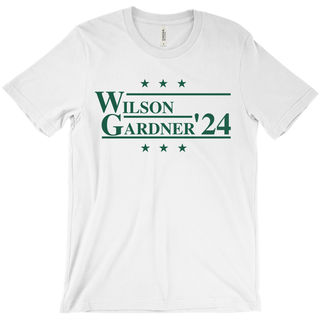 Wilson and Gardner 2024 Election Parody T-shirt