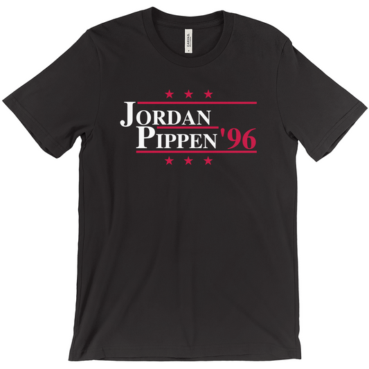 Jordan and Pippen Retro 1996 Election Parody T-shirt