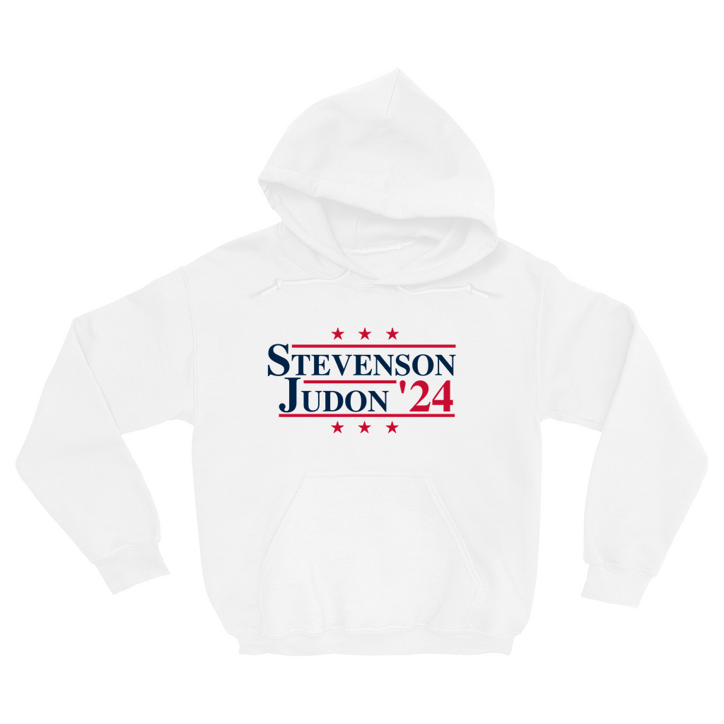 Stevenson and Judon 2024 Election Parody Pullover Hoodie