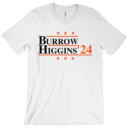 Burrow and Higgins 2024 Election Parody T-shirt