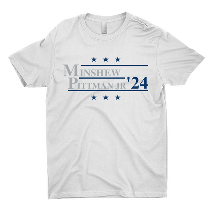 Minshew and Pittman Jr. 2024 Election Parody T-shirt