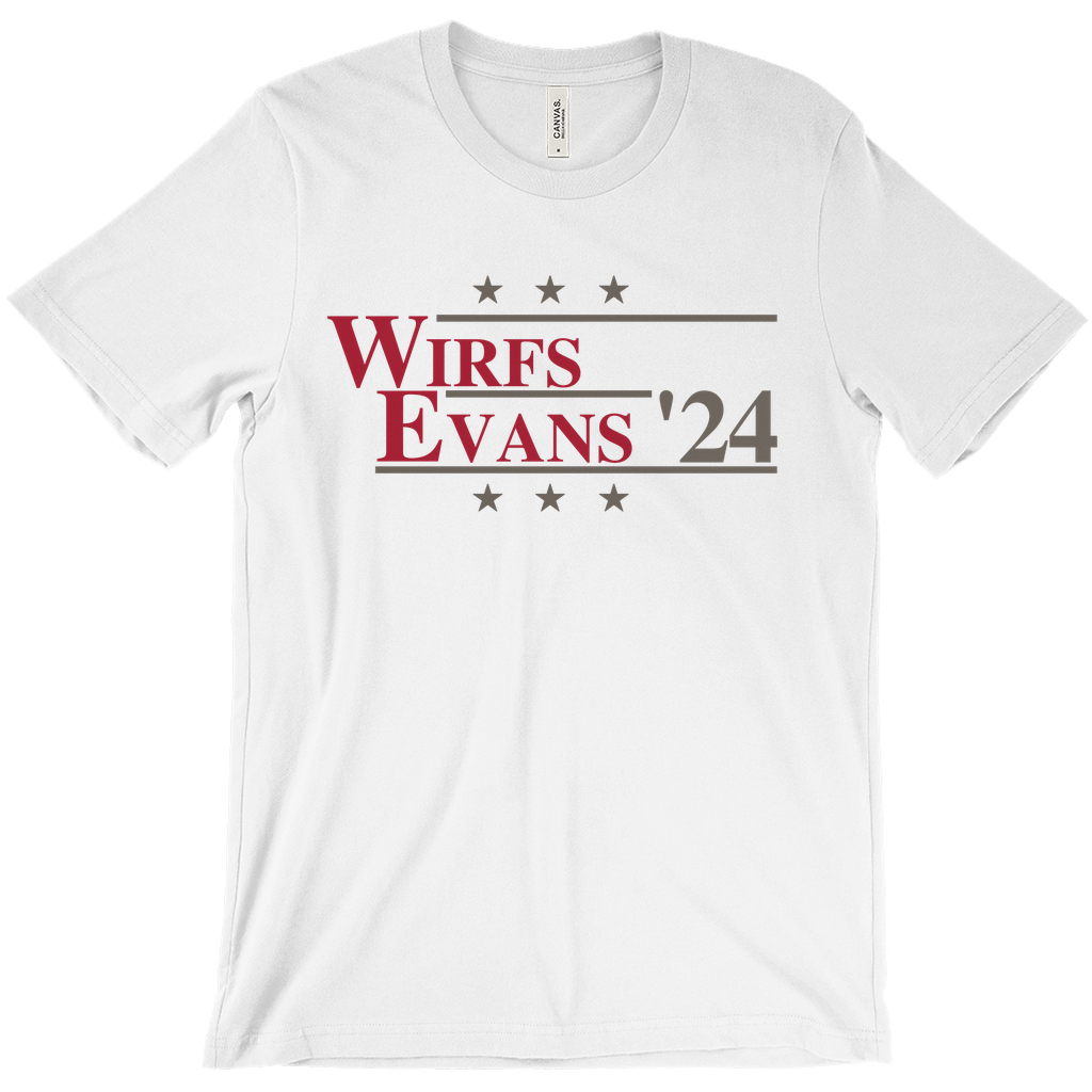 Wirfs and Evans 2024 Election Parody T-shirt