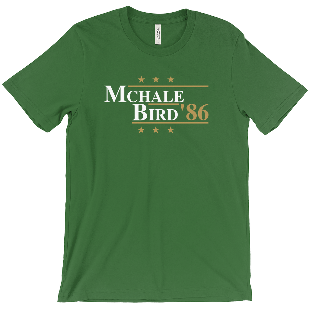 McHale and Bird 1986 Retro Election Parody T-shirt