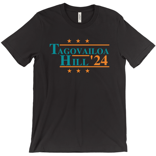 Tagovailoa and Hill 2024 Election Parody T-shirt