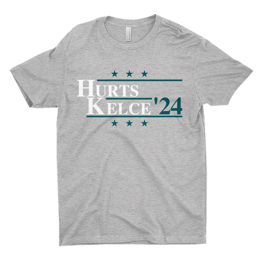 Hurts and Kelce 2024 Election Parody T-shirt