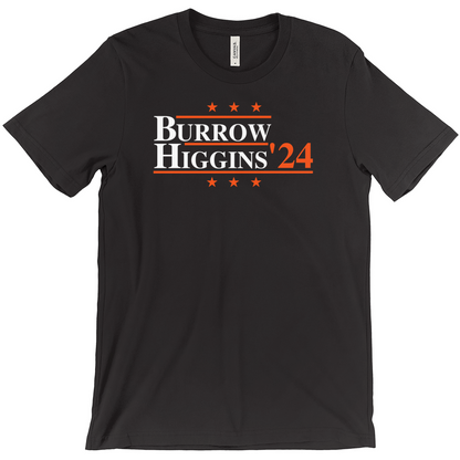 Burrow and Higgins 2024 Election Parody T-shirt