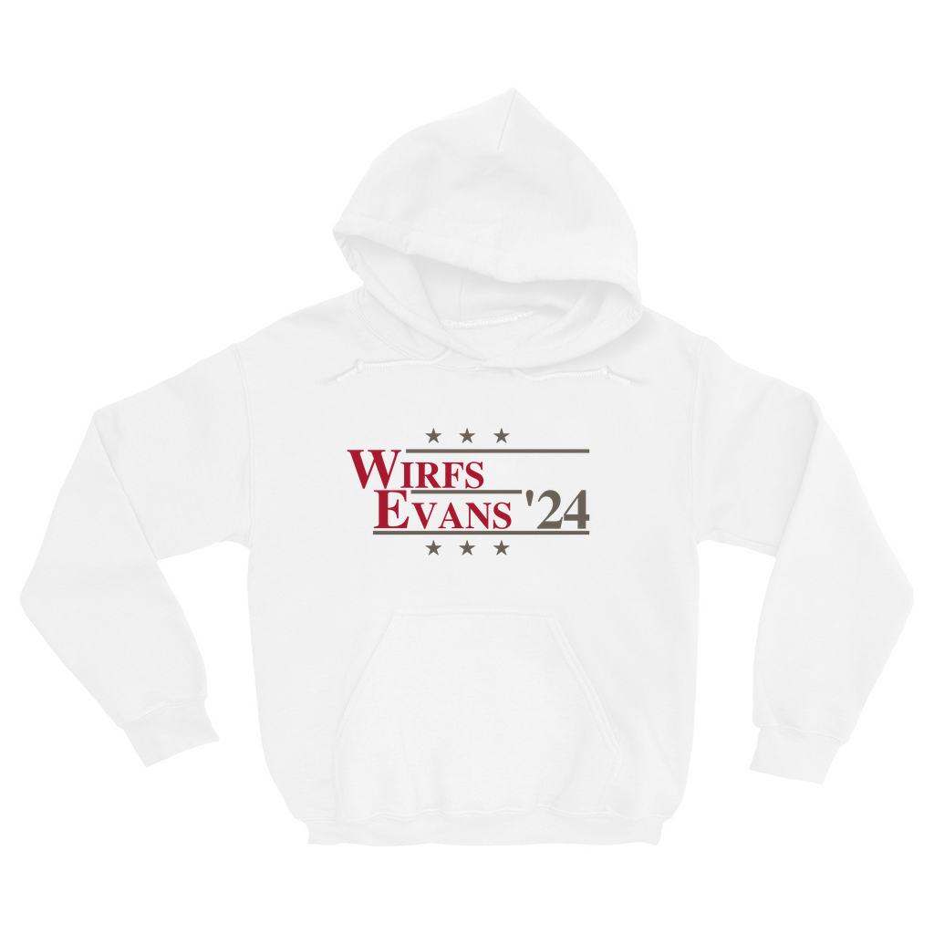 Wirfs and Evans 2024 Election Parody Pullover Hoodie