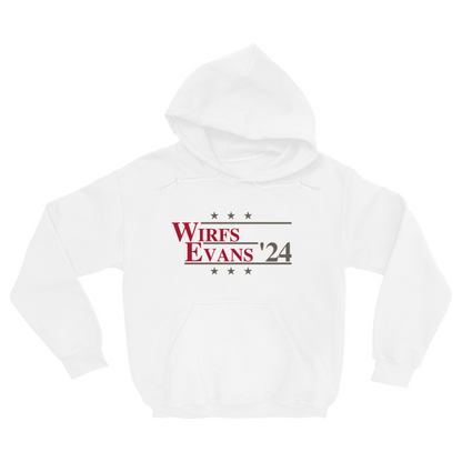 Wirfs and Evans 2024 Election Parody Pullover Hoodie