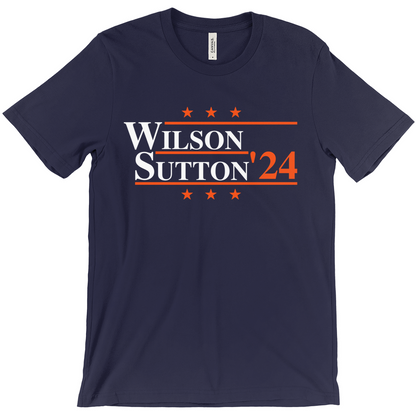 Wilson and Sutton 2024 Election Parody T-shirt