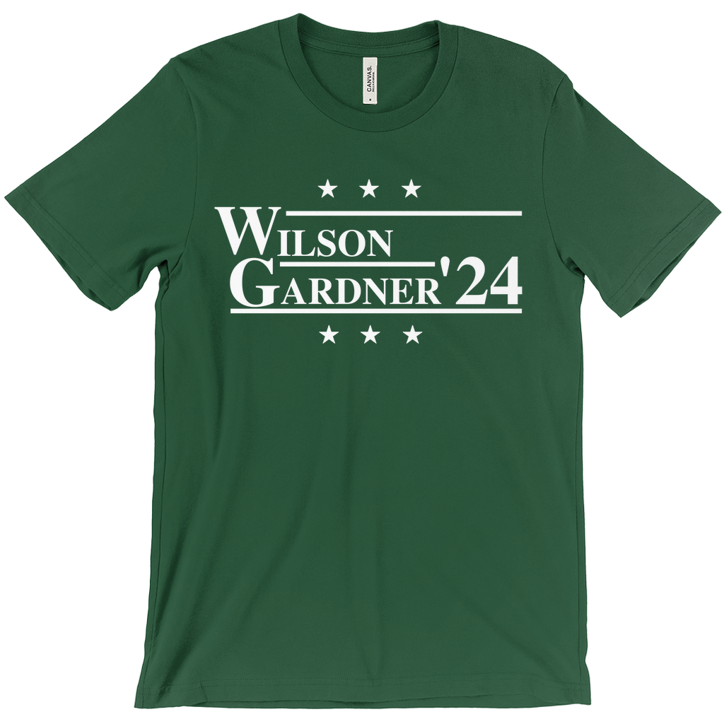 Wilson and Gardner 2024 Election Parody T-shirt