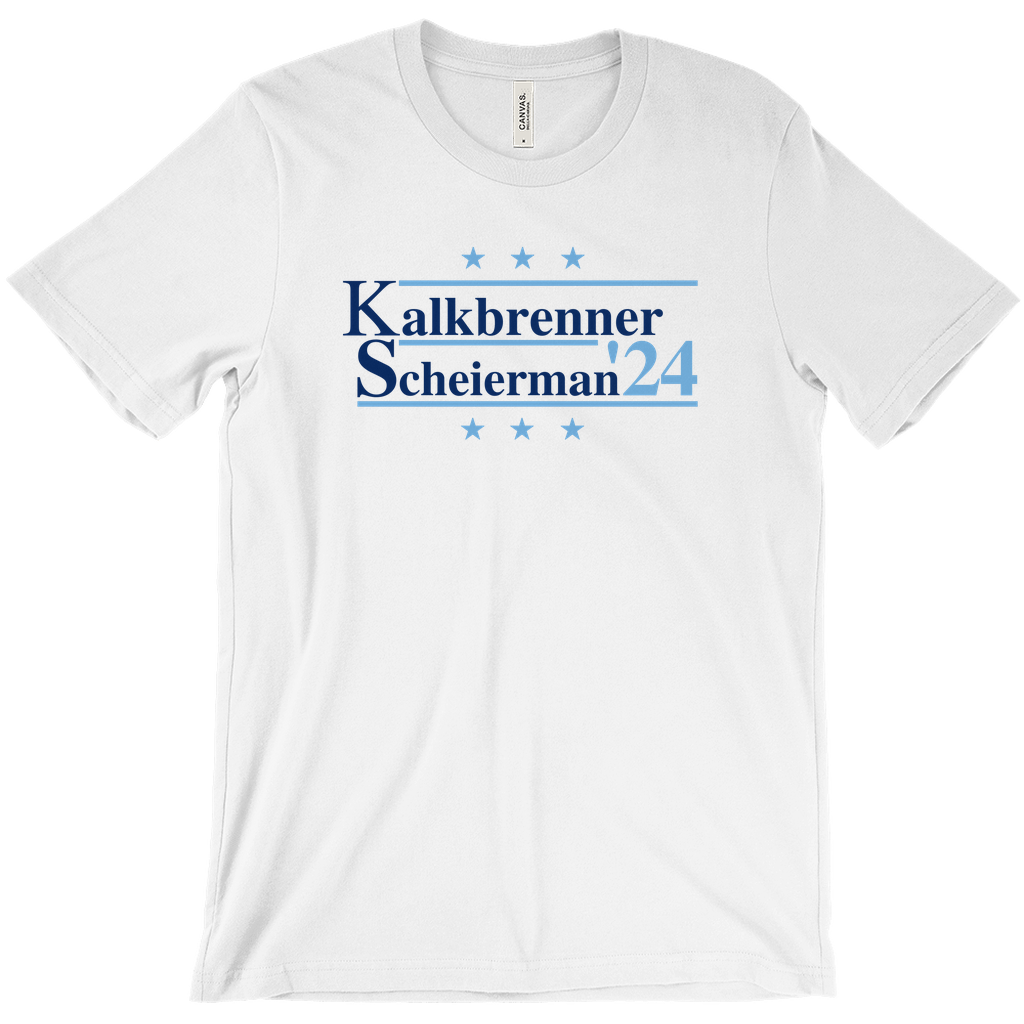 Kalkbrenner and Scheierman 2024 Election Parody T-shirt