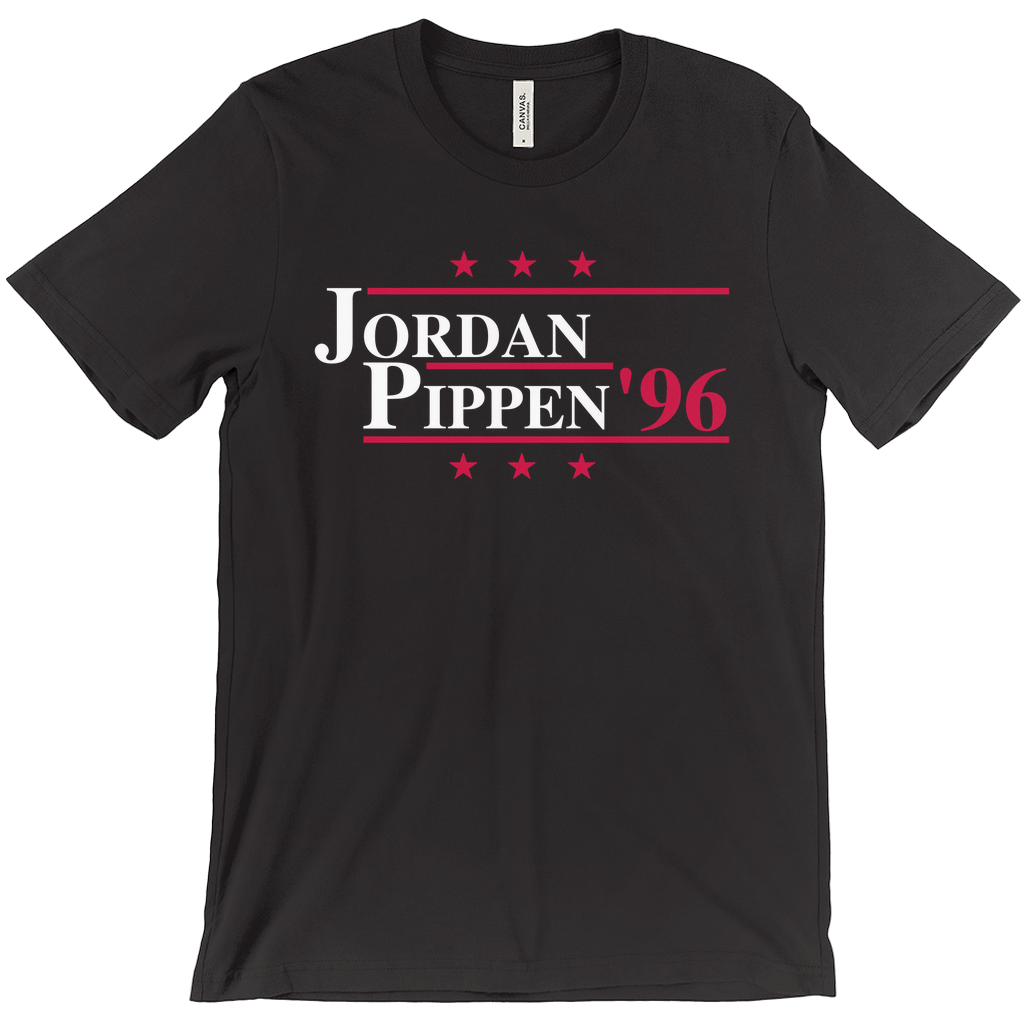 Jordan and Pippen Retro 1996 Election Parody T-shirt